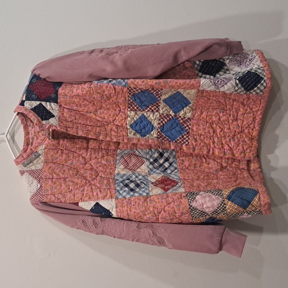 Pink quilt coat